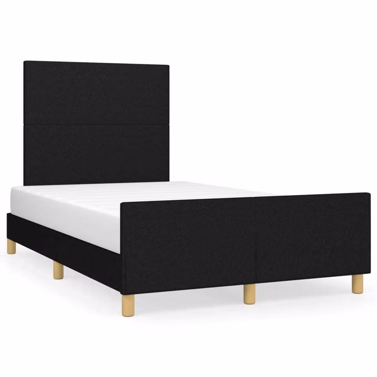 Giroletto senza Materasso Nero 120x200 cm Tessuto
