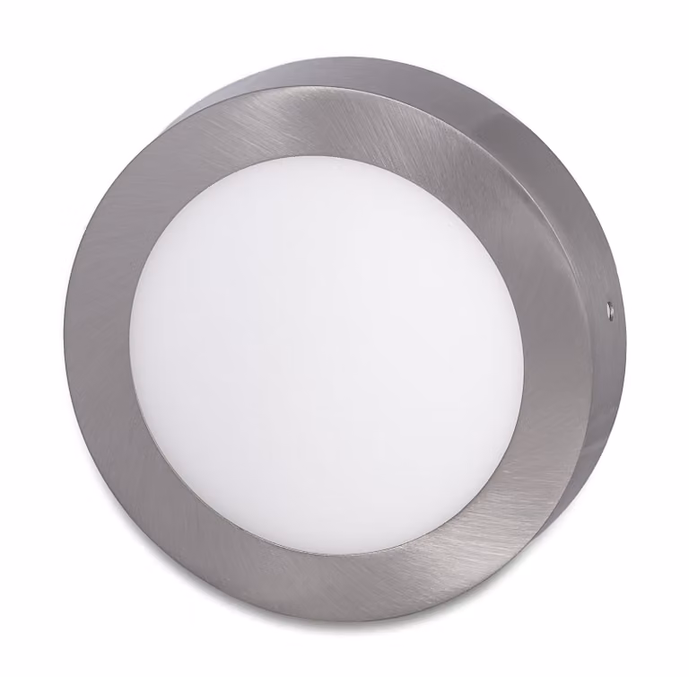 Pannello LED Ecolite Silver 175mm rotondo 12W Colore della luce: Bianco caldo LED-CSL-12W/27/CHR