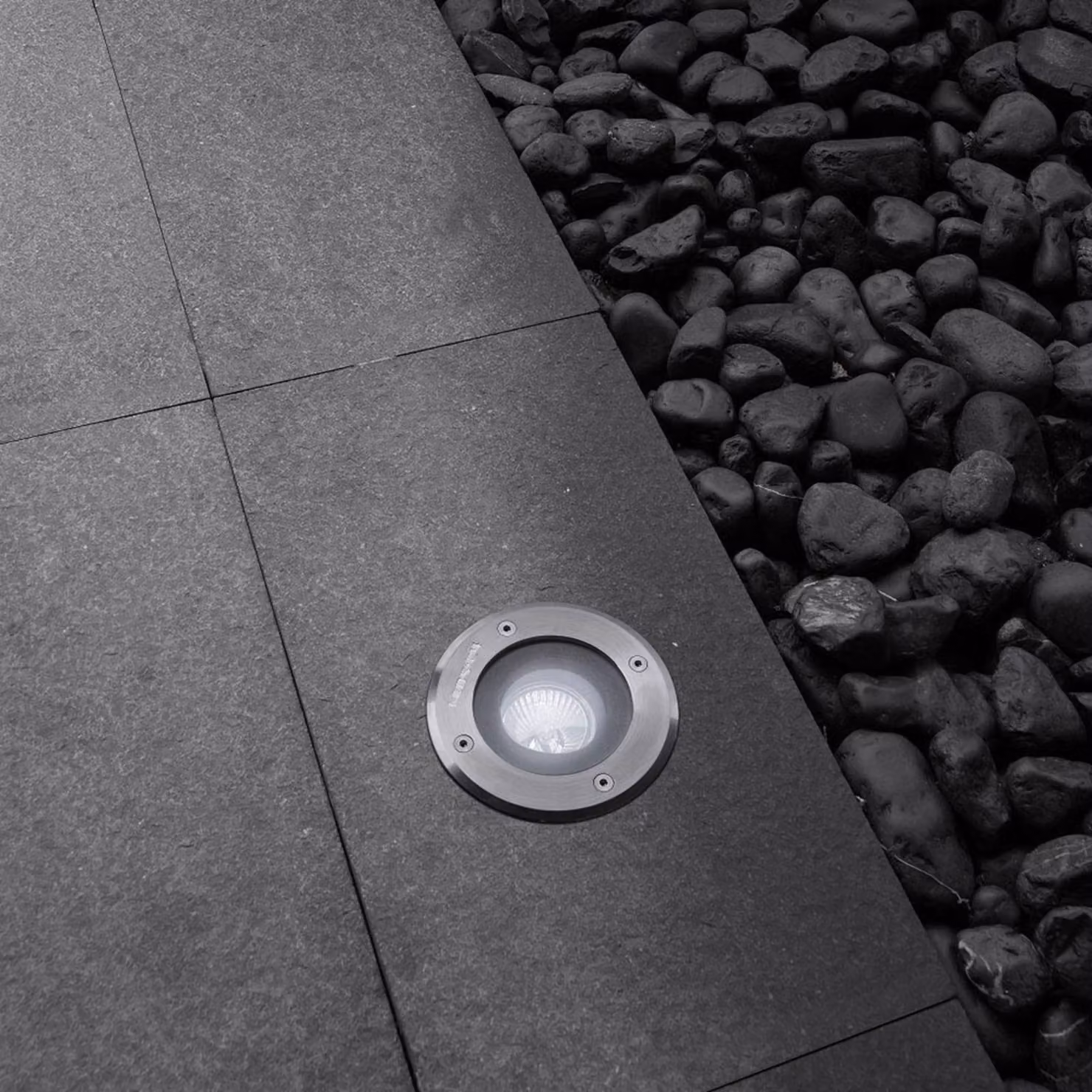 LEDS-C4 Lampada da interrare Gea GU10 GEA, Alluminio / Grigio / Zincato, Acciaio Inox, Moderno, Faretto da incasso da terra