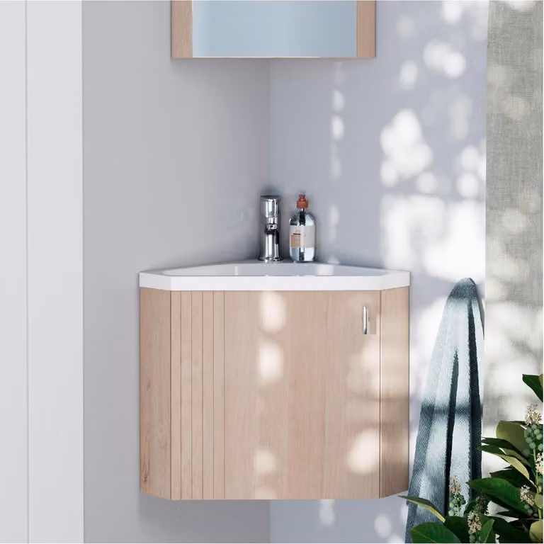 Mobile lavabo angolare KODA + set rubinetteria