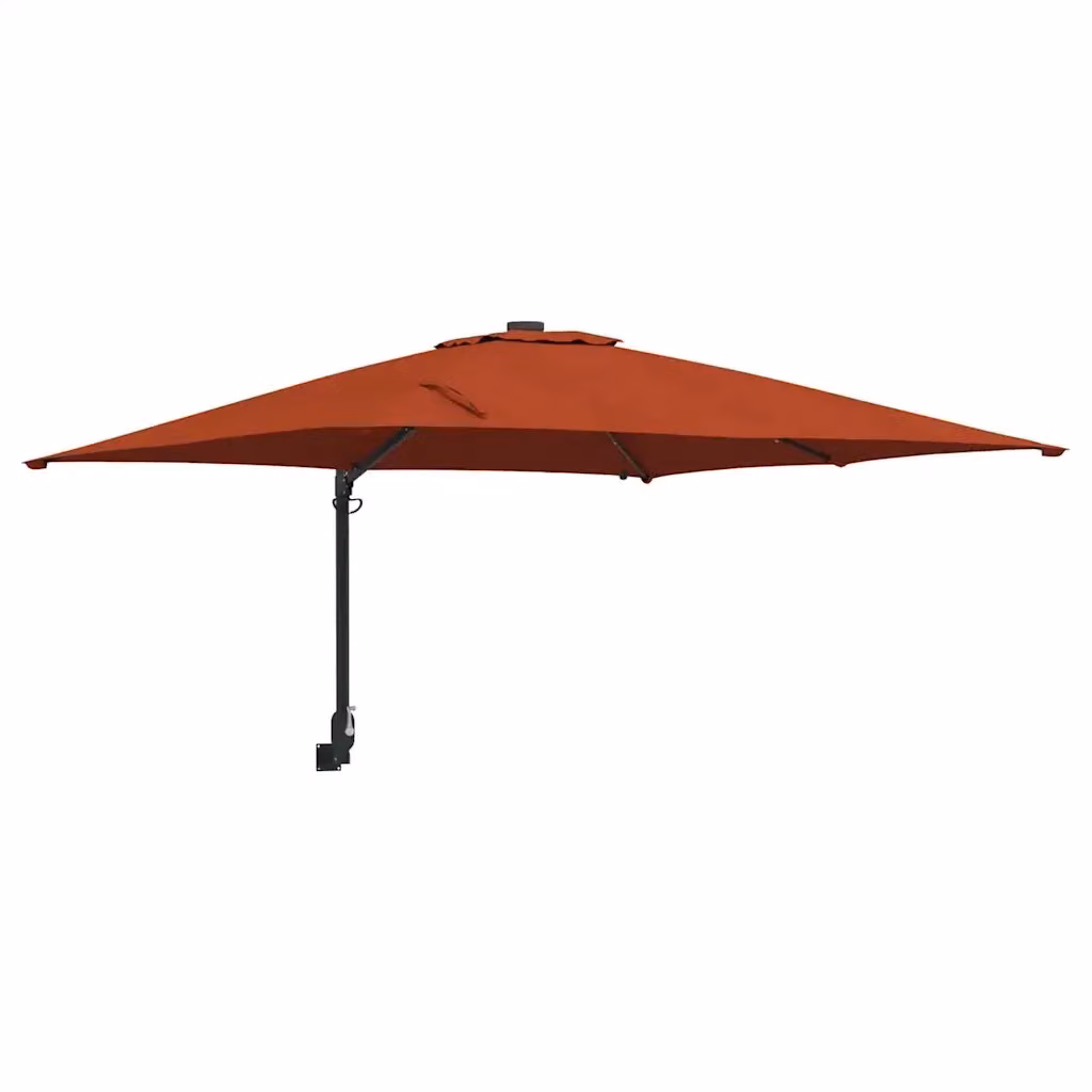 Ombrello da giardino a braccio vidaXL colore arancione in acciaio e poliestere L: 248,5 cm, P: 247,5 cm, H: 160 cm – 2