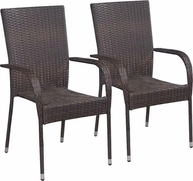 Set Mobili da Pranzo per Giardino 9 pz Marrone 3068697