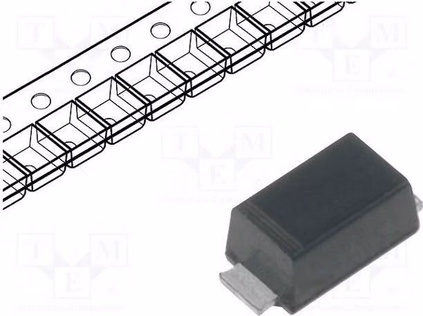 Diodo 10x: Diodo di commutazione, 1kV, montaggio superficiale (SMD), 500ns, 0,8A. Confezione: rotolo, RS1ML-R2, universale