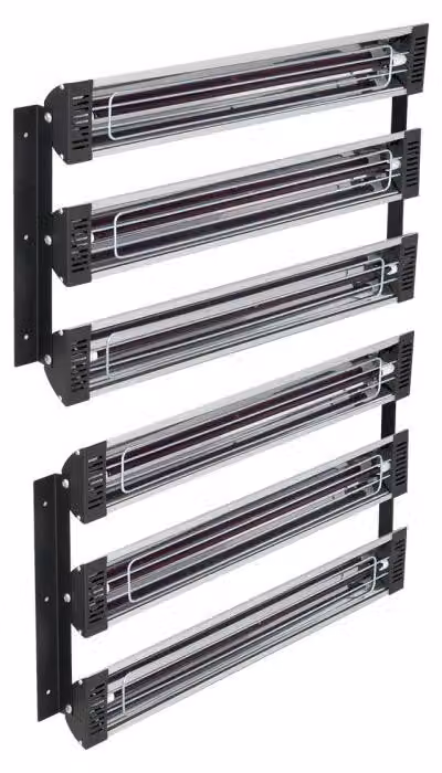 Lampada a infrarossi per riscaldamento - Potenza: 3000 W - Dimensioni: 54 x 30 cm