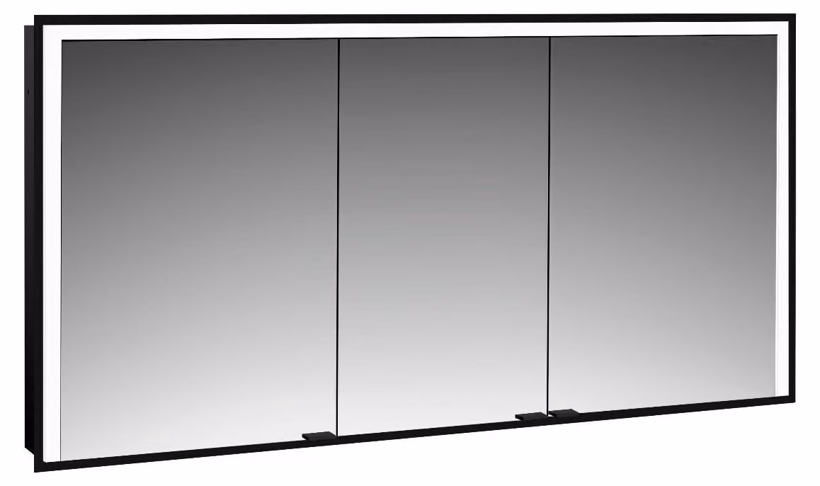 emco prime 3 armoire de toilette, 1400mm, 3 portes, modèle encastré, 949714407, 949714407