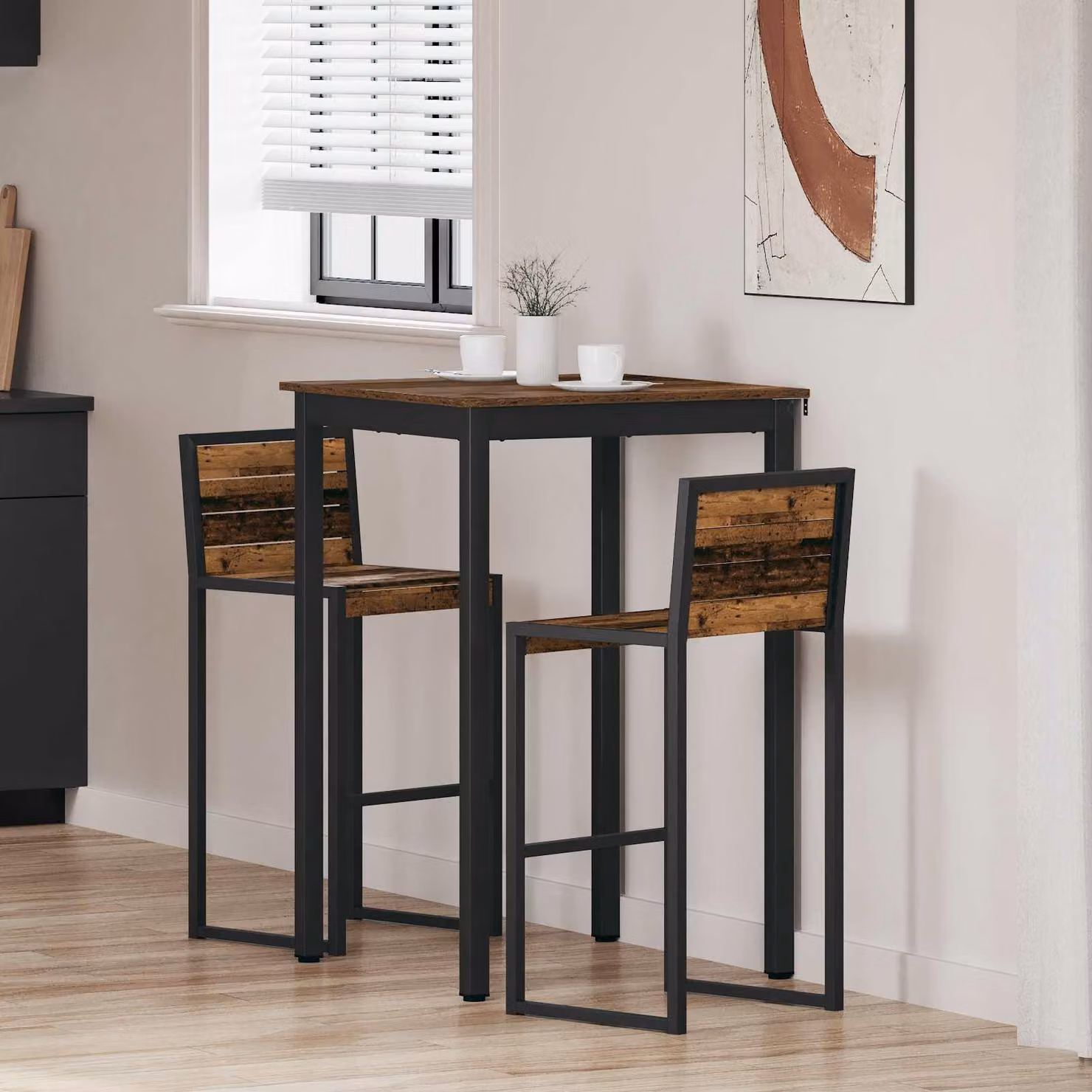 Maison Exclusive - Tavolino in legno composito, forma quadrata