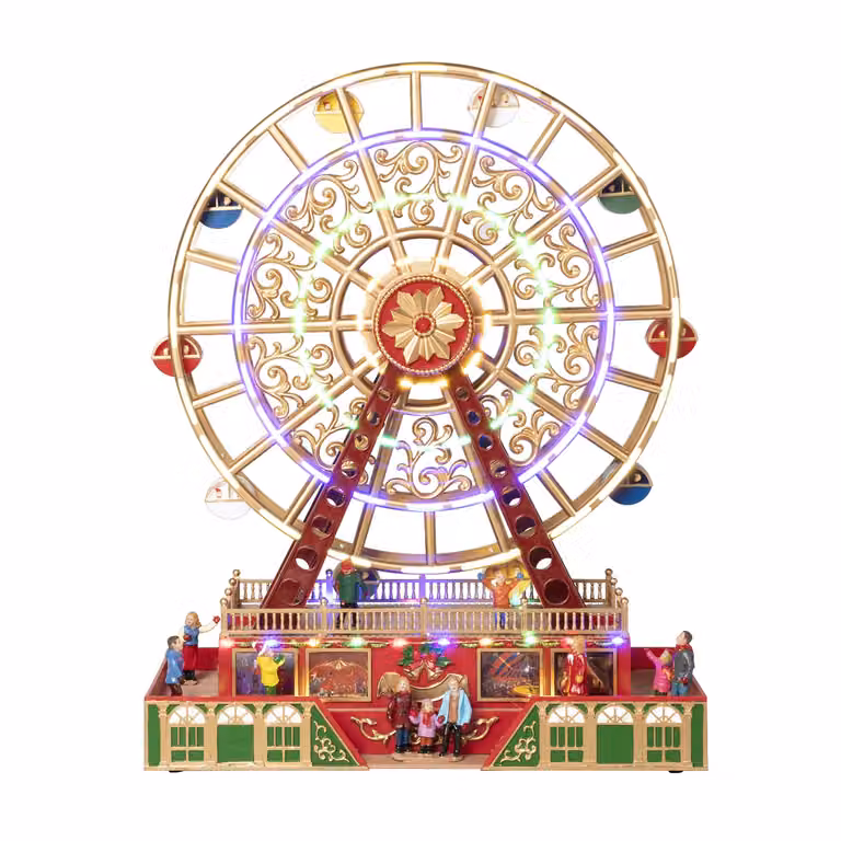 Ruota Panoramica di Natale multicolore VESTIAMO CASA H 50 x L 38 x P 18 cm
