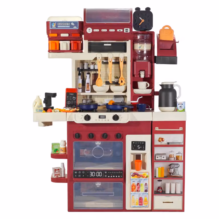 Tu Giochi Mini Chef Crea Delizie Cucina Giocattolo Multicolore con Vapore, Acqua Vera e 71 Accessori L/P/H: 120 x 83 x 25 cm