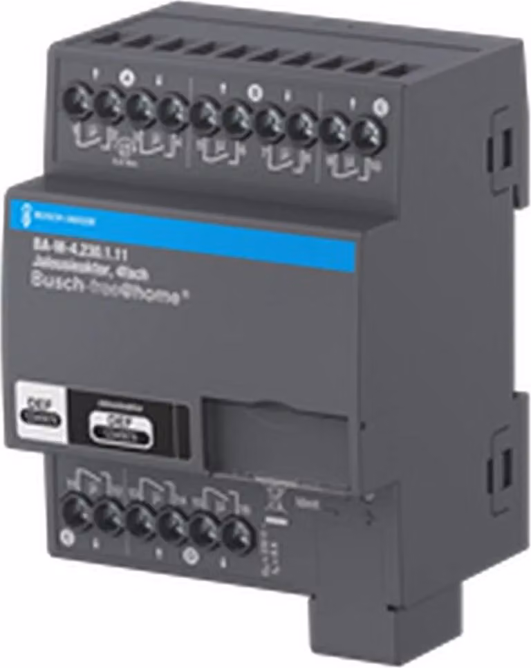 Attuatore per tapparelle Busch-Jaeger, quadruplo 230 V REG, per Busch-free@home, 1 pz.