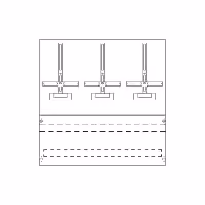 Striebel e John KF140SB Piastra di sostituzione contatore con croce di collegamento 2CPX038160R9999
