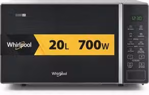 Microonde con Grill Whirlpool MWP 203 SB, capacità 20 l, potenza microonde 700 W e grill 1000 W, Silver Black – 2