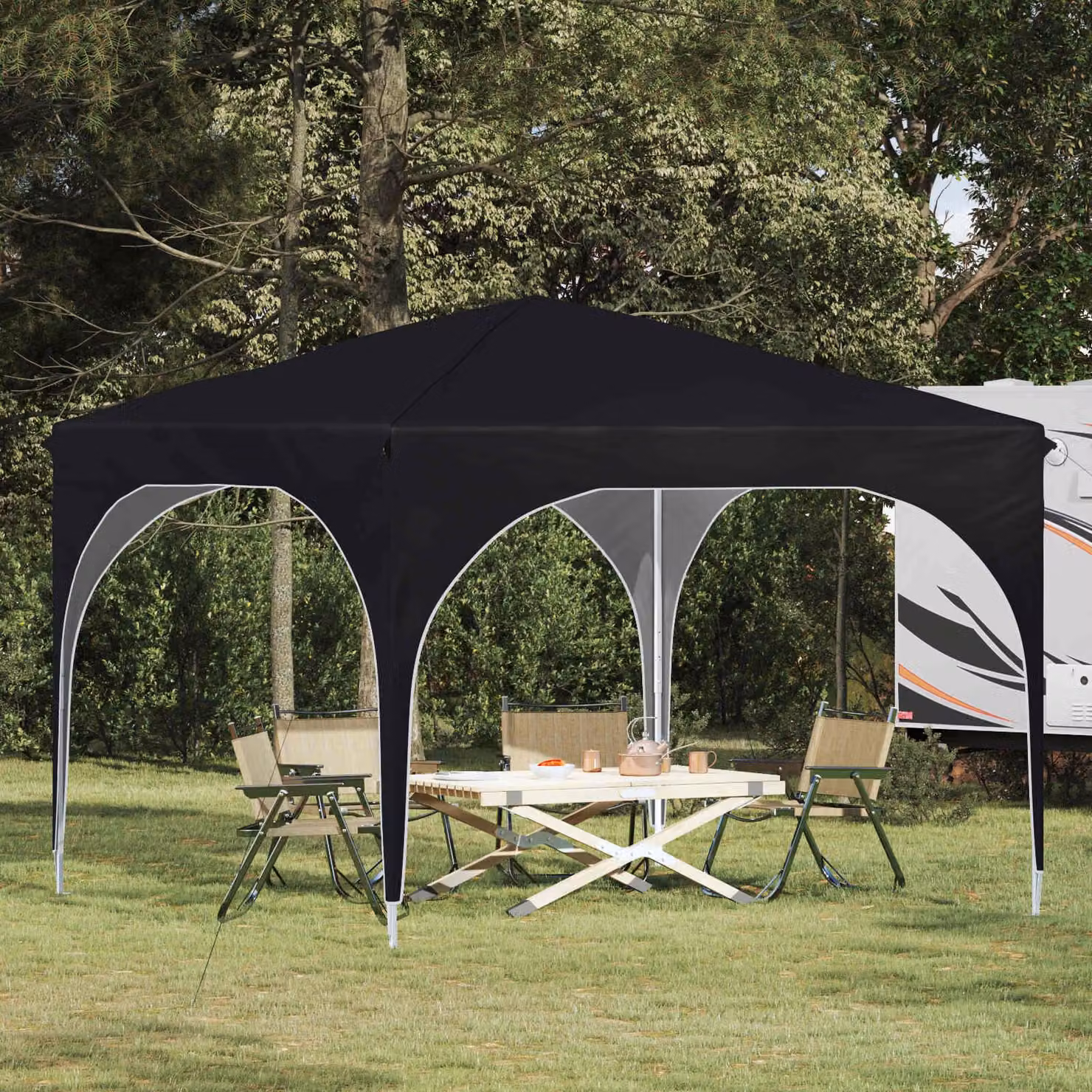 Maison Exclusive - Tenda pop-up per feste, dimensioni 290 x 290 x 245 cm, colore antracite