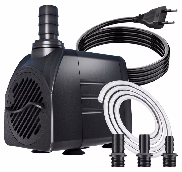 Pompa per laghetto/fontana - Potenza: 25 W - Capacità: 1500 L/ora - Materiale: plastica ABS
