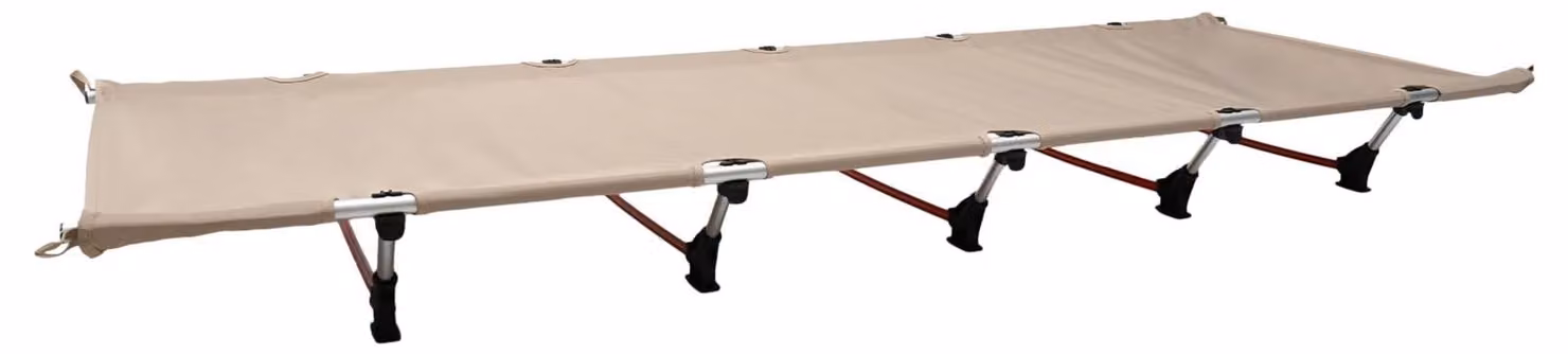 Solidchoice - Letto da campeggio pieghevole in alluminio con borsa da trasporto