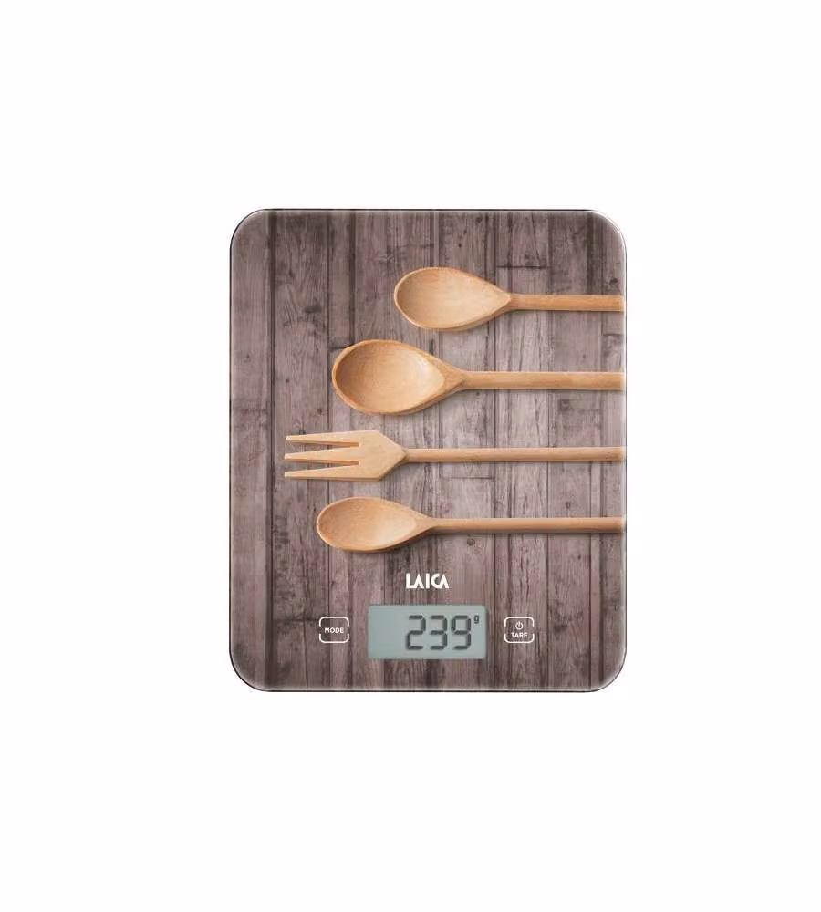 Bilancia da cucina elettronica Laica KS5010 Marrone con display digitale e funzione tara, capacità 10 kg – 3