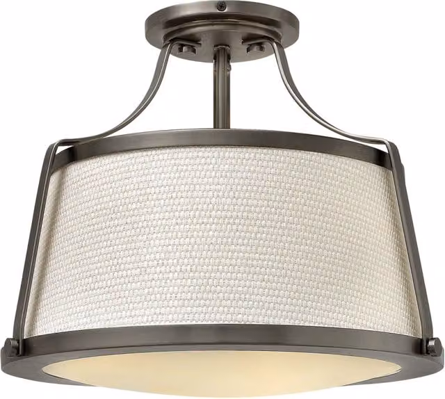 Lampada a Soffitto 2 Luci Kalf In Acciaio Nero A Bracci E Sfere In Vetro Opalino E Oro