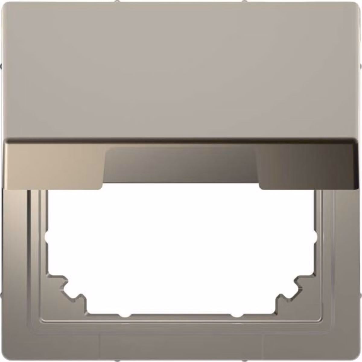 Adattatore MERTEN MEG4081-6050 in nichel metallizzato, System Design
