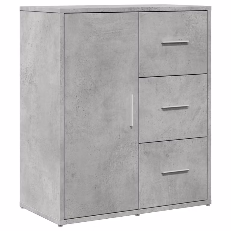 Credenza Grigio Cemento 60x31x70 cm in Legno Multistrato