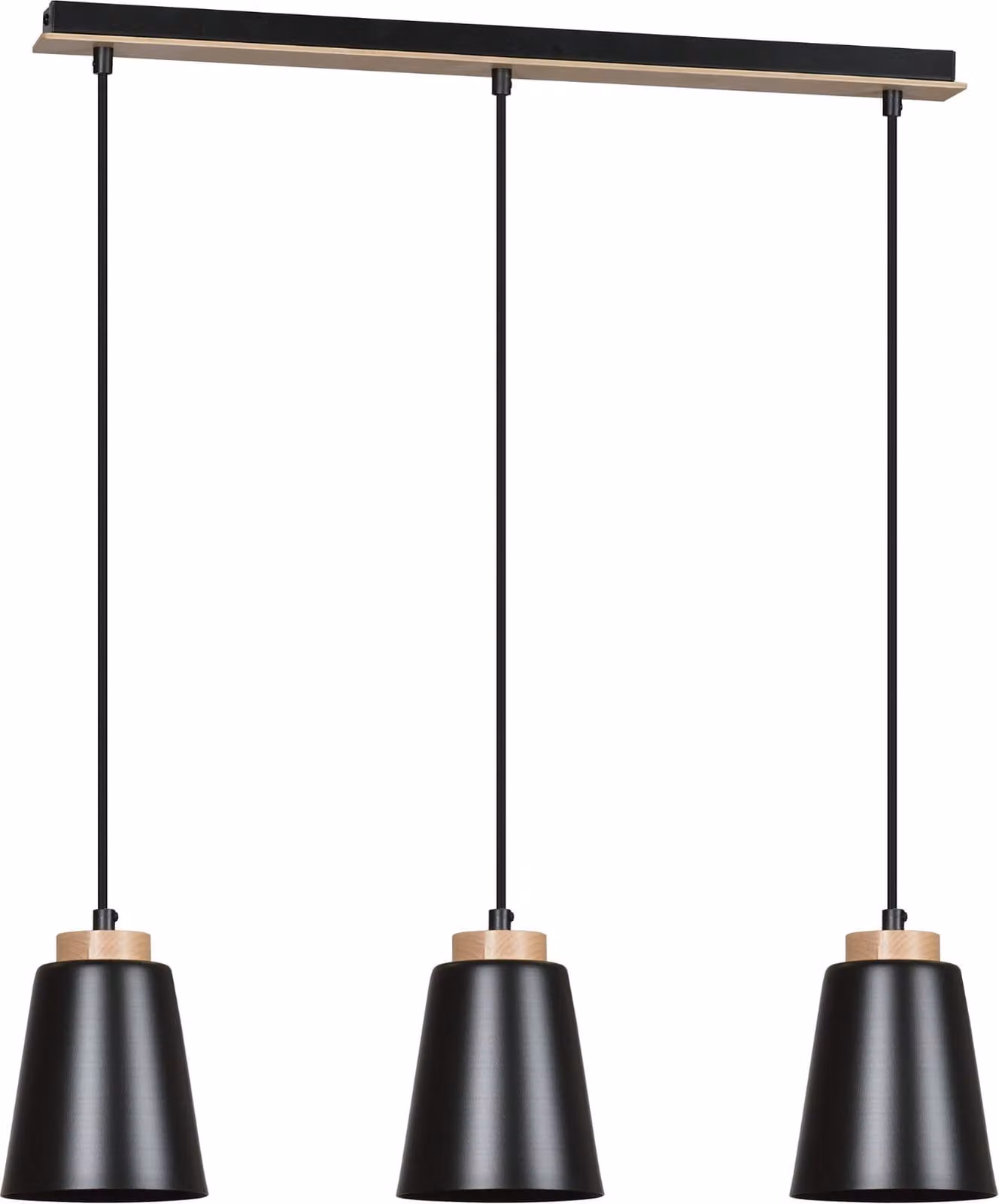Lampadario Emibig 3xE27 60W BOLERO 3 NERO 442/3