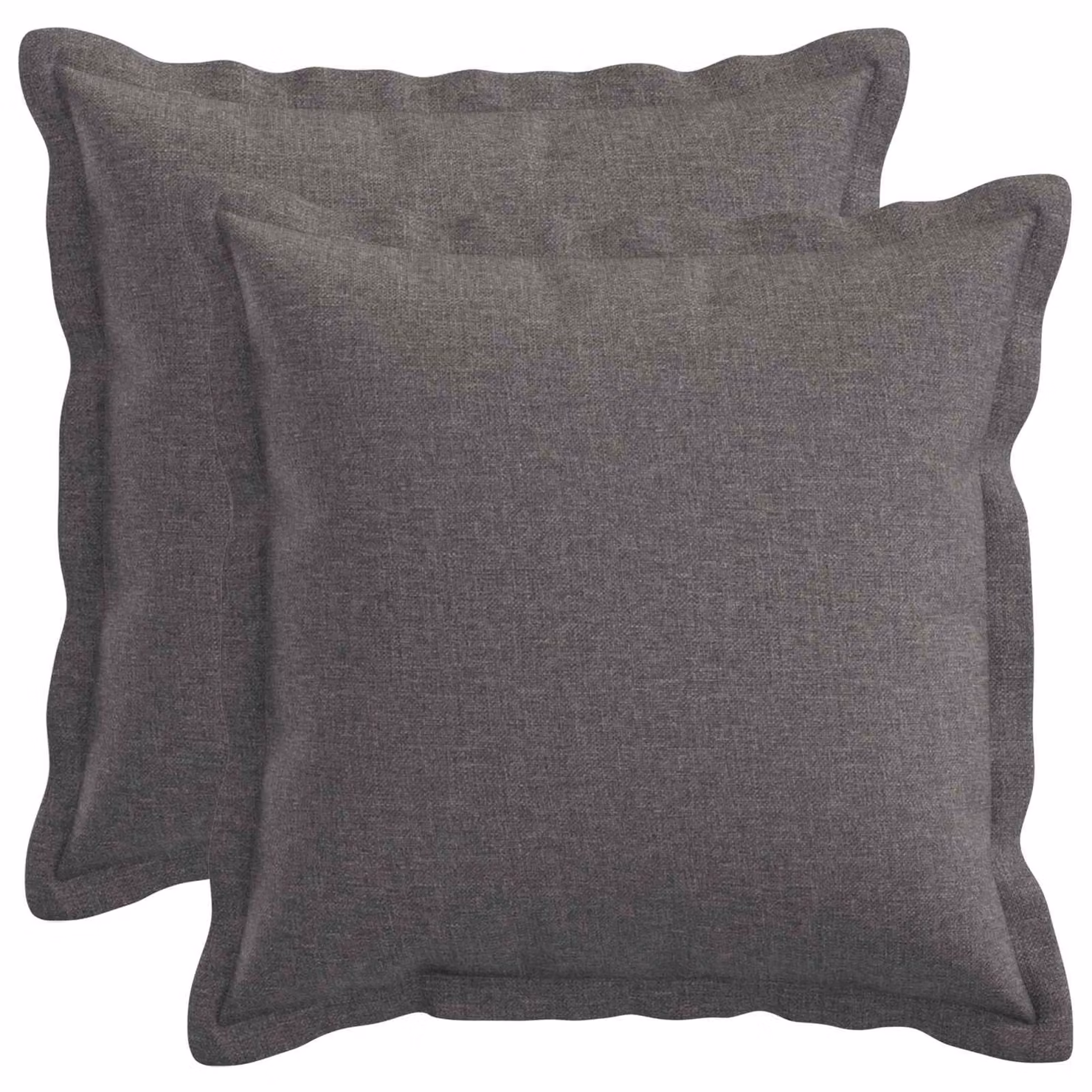vidaXL Cuscino con cuscino HOUTEN 2 pz Grigio Chiaro Lino