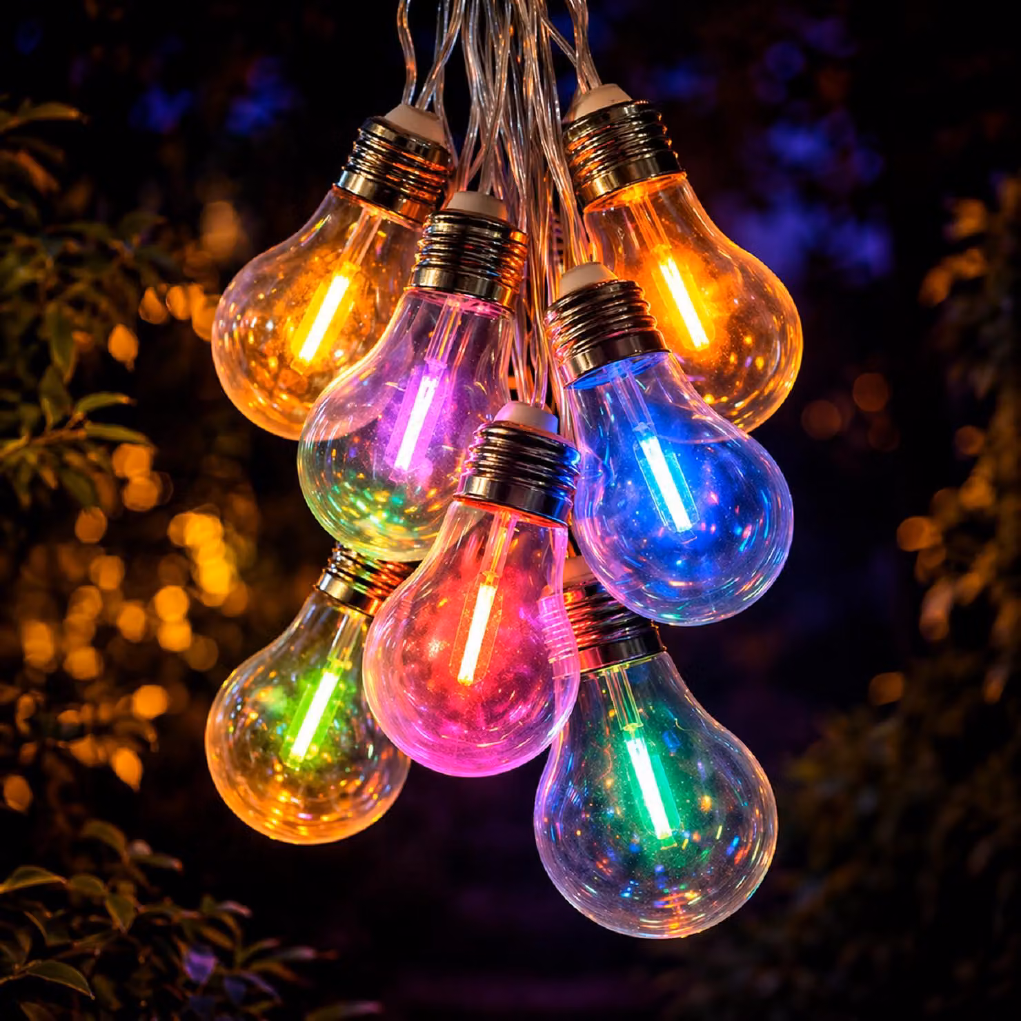 Forever Light, ghirlanda solare a LED, modello Sunari Fls-400, lunghezza 4 metri, 10 luci multicolore