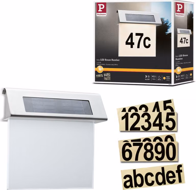Paulmann Solar LED numero civico Linea speciale