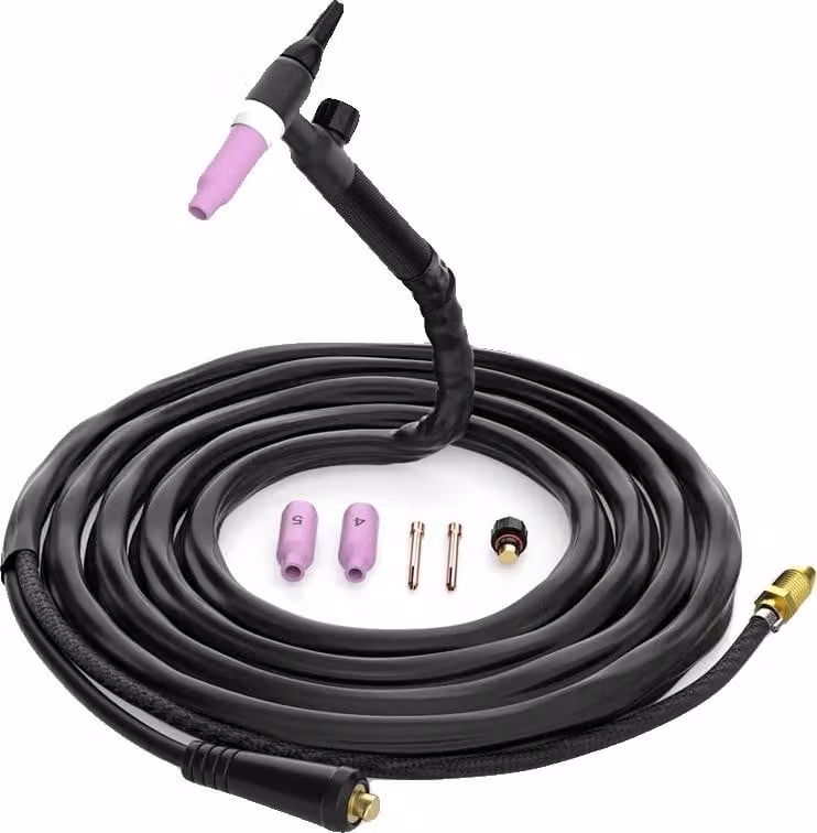 Torcia per saldatura TIG, cavo da 4 metri, connessione rapida, 4M