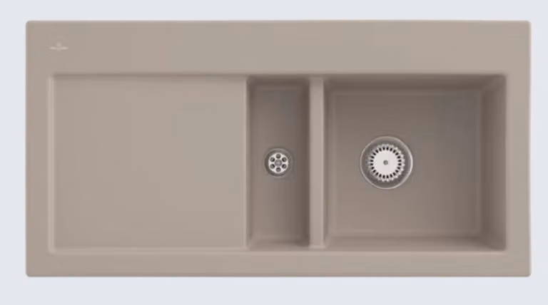 Lavello da cucina Villeroy&Boch, lavello da cucina Subway 60 Almond 1000x510mm, larghezza base 60cm