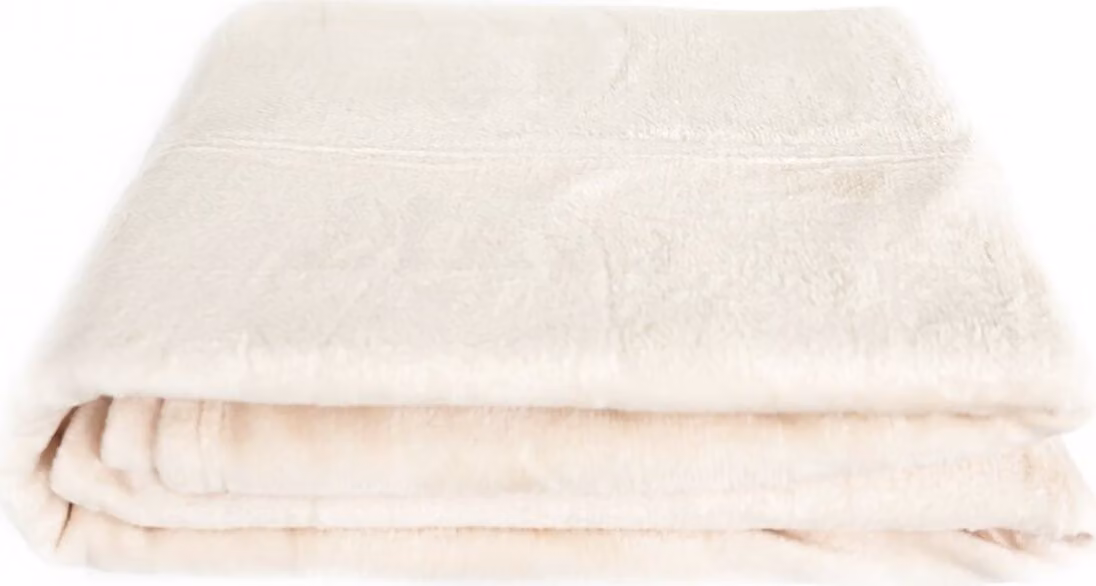 Coperta accogliente 270x230 cm coperta in pile poliestere copriletto beige