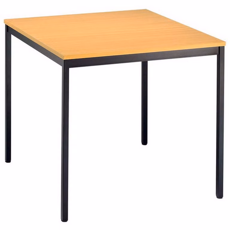 Tavolo da conferenza con tubo quadrato Vektor 80 X 80Cm faggio / nero