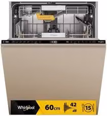 Lavastoviglie da incasso Whirlpool 6 SENSO WH8IA115B2M3TUS0, 15 coperti, Classe A, Beige, L: 60 cm