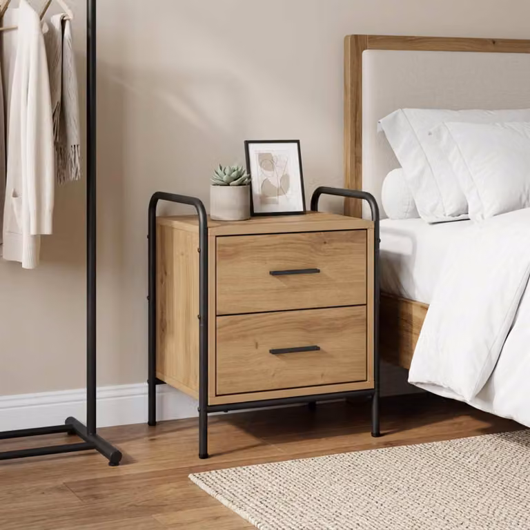 vidaXL Armadio da Notte Moderno in Legno Marrone L/P/H: 40 x 30 x 50 cm