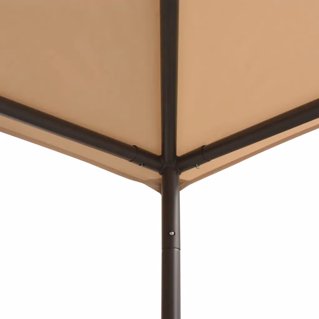 Gazebo Padiglione vidaXL in Acciaio Beige L/P: 300 x 300 cm, H: 290 cm – 2