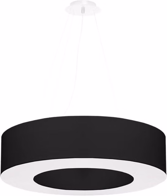 Lampadario SATURNO 70 nero