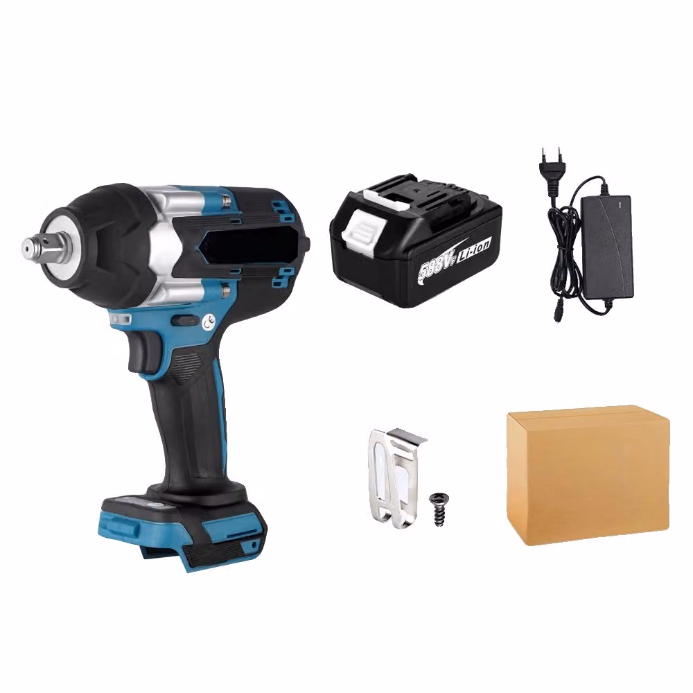 Avvitatore a impulsi elettrico, coppia di 1800 Nm, batteria agli ioni di litio, con 1 batteria inclusa