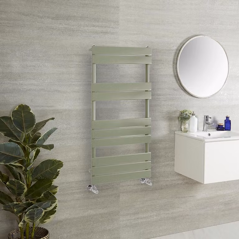 Scaldasalviette di Design - 1000mm x 600mm - Verde (Sage Leaf Green) - Lustro