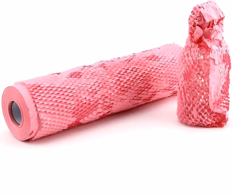 Carta alveolare rosa, 30 cm x 40 m, materiale di imbottitura, carta kraft