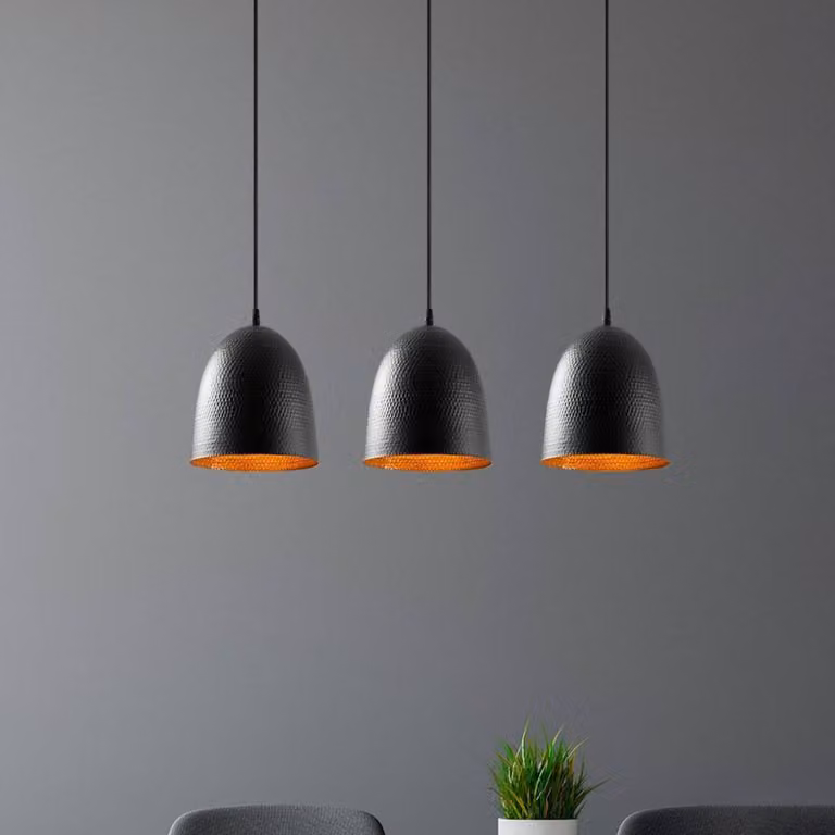 Lampada a sospensione Tattoo 6173 Opviq, dimmerabile, Nero, Soggiorno / Sala da pranzo, Metallo, Lampada a sospensione
