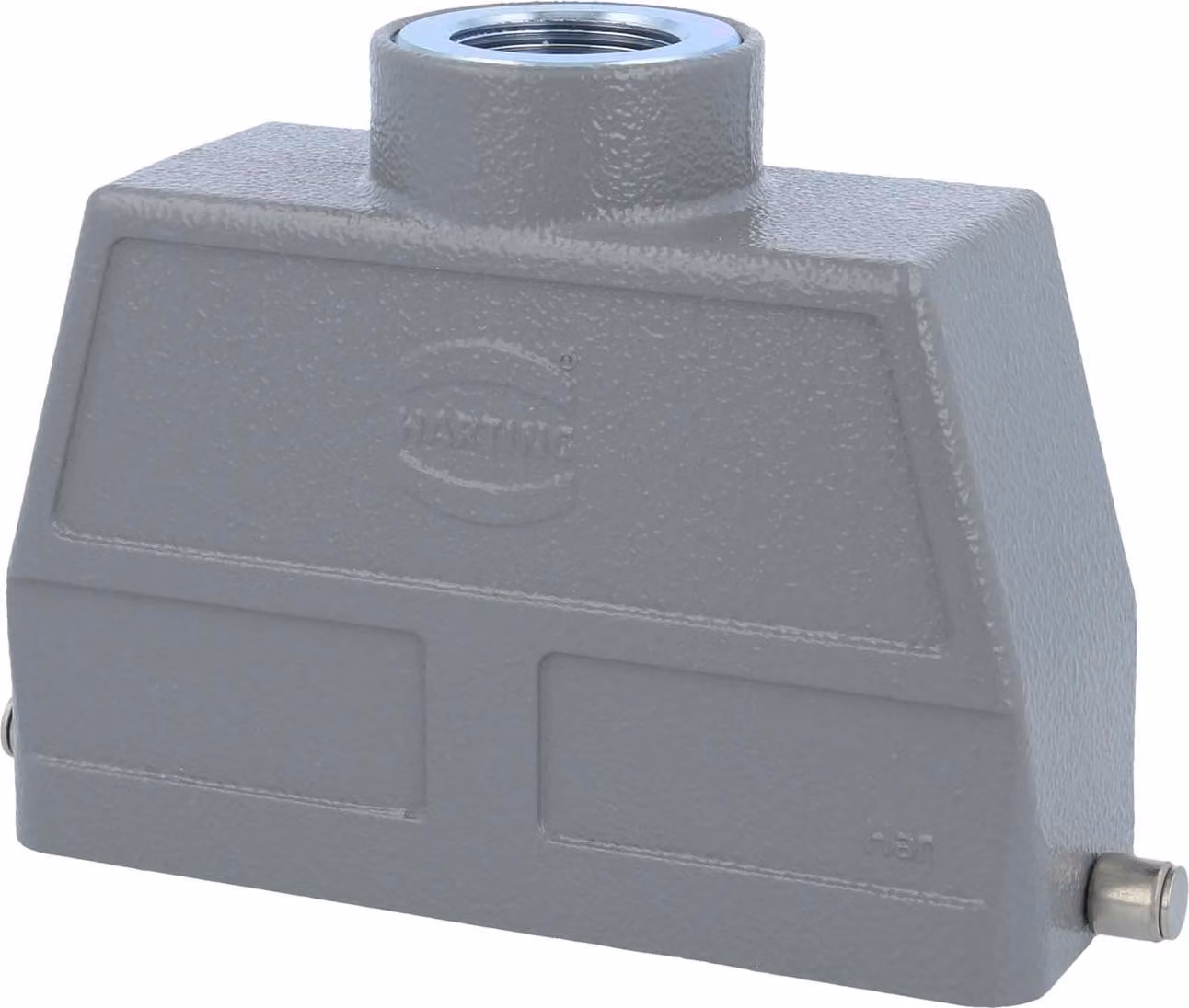 HARTING Han 24B Contenitore con manicotto alto, 1xM25 uscita cavo diritta, per 1 staffa (nella parte inferiore) Vite M25