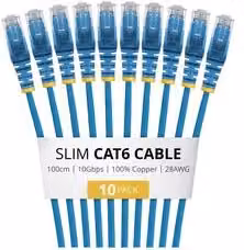 Cavo di rete 6 U/UTP Patch Cable 10 Pack Blue 1m N6PAT100CMBLS10PK