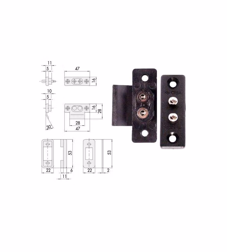 Contatti Nylon Elettroserrature 06511-00-0 Cisa