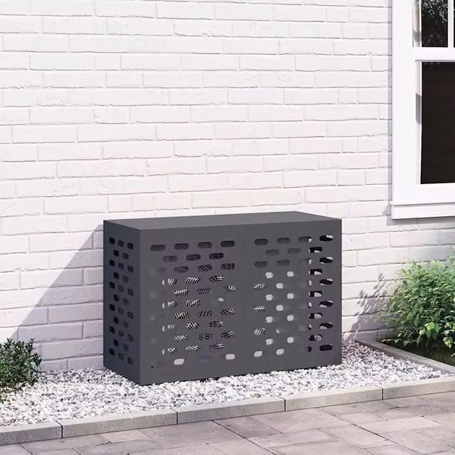 Copertura per condizionatore d'aria Antracite 90 x 40 x 60 cm 865892