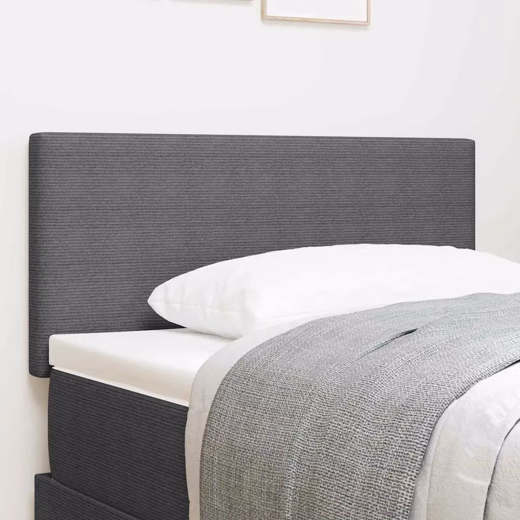 vidaXL Testiera Grigio chiaro 90 cm Tessuto in Cords