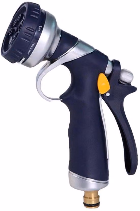Pistola a spruzzo con motore in metallo per prati e giardini, con impugnatura morbida, per tosaerba, auto e pulizia del giardino