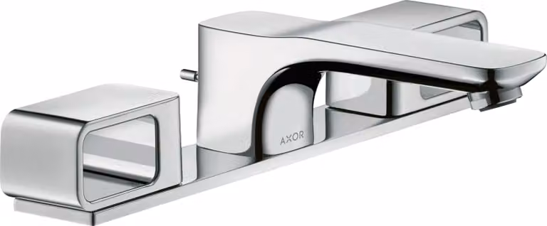 hansgrohe AXOR Urquiola Mélangeur lavabo 3 trous DN15 avec plaque, 11040000, 11040000