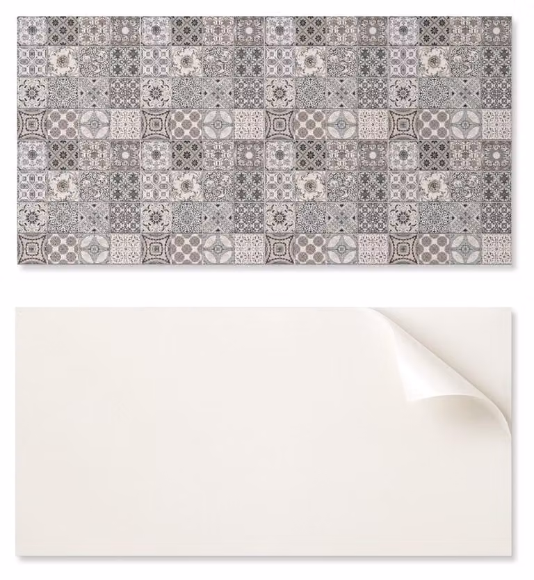 Carta adesiva in vinile decorativa con motivo per la camera da letto, dimensioni 100 x 50 cm, con motivo a mosaico su sfondo