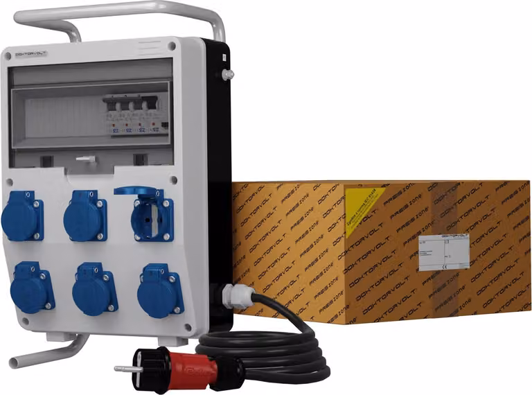 Distributore di potenza TD-S/FI 6x230V SKHU Distributore di potenza a rack Doktorvolt® 9351