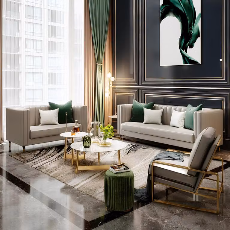 Klassische Designer Couch Sitz Polster 3+1 Sitzer Sofa Samt Luxus Sofas Garnitur
