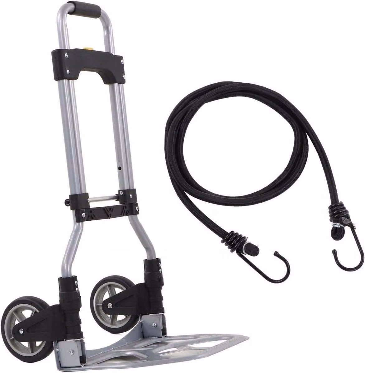 Carrello per impieghi gravosi con capacità di carico di 70 kg | Carrello pieghevole con 2 ruote | Carrello di trasporto leggero per lo shopping, il campeggio, la pesca - carrello per viaggi e merci.