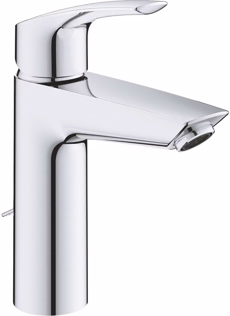 Grohe Eurosmart Mitigeur monocommandé pour lavabo, M-Size, saillie 121mm, chaînette escamotable, EcoMode, 2339430E, 2339430E